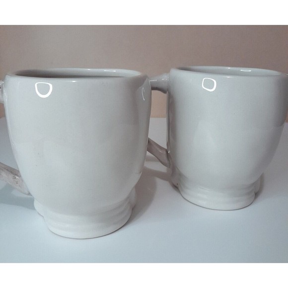 Skull Mugs Day Of The Dead Sugar Skull Halloween Mugs Cracker Barrel Stoneware - Picture 5 of 10